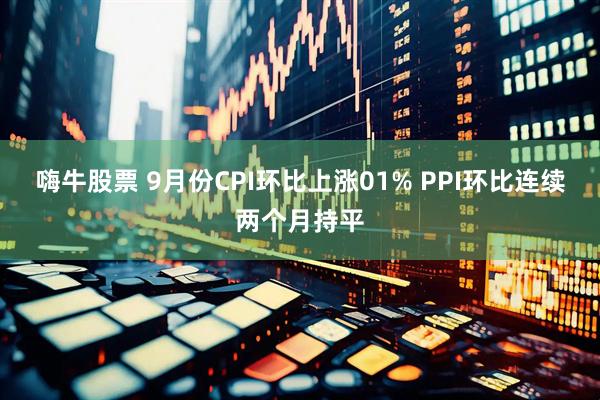 嗨牛股票 9月份CPI环比上涨01% PPI环比连续两个月持平